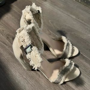 Distressed Heel Sandal
